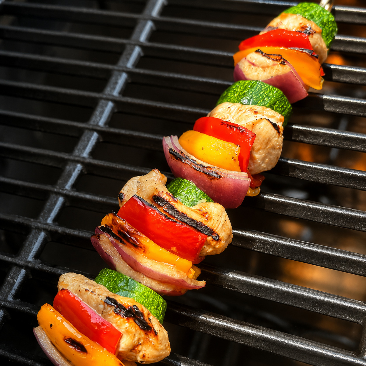 grilled chicken kabobs
