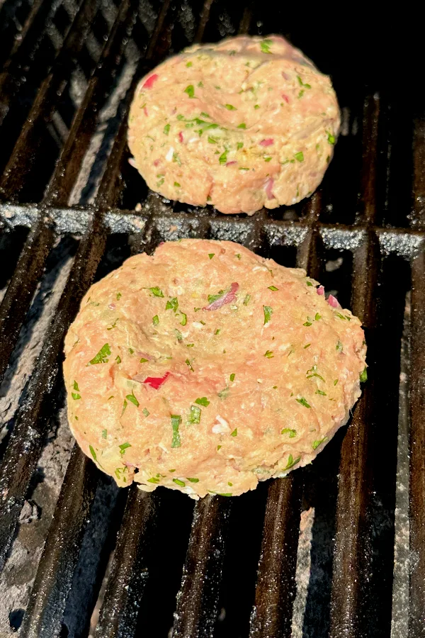 grilling Hawaiian turkey burgers
