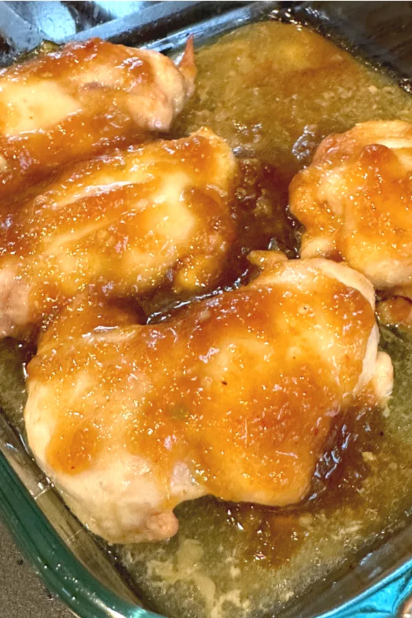 baked peach glazed chicken breasts