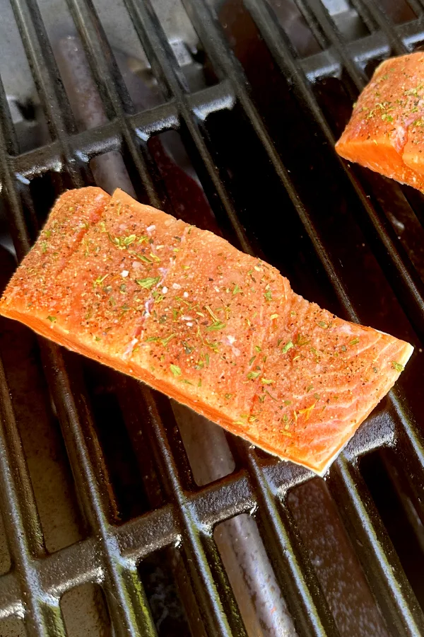 fish on the grill