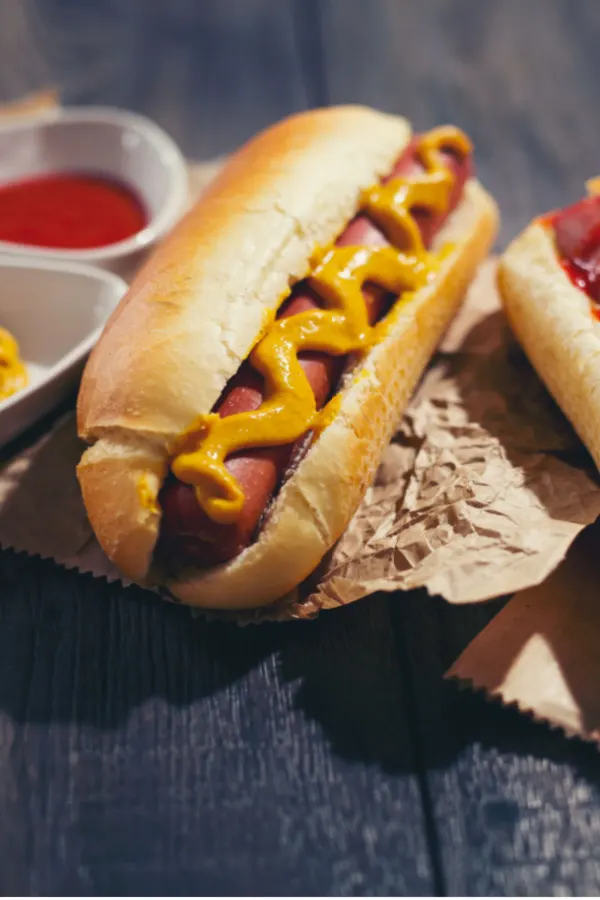 dogs in toasted buns 