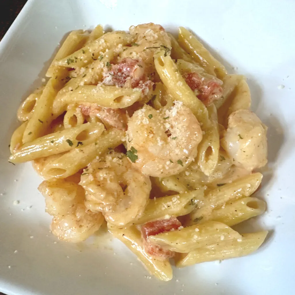 creamy cajun shrimp pasta 