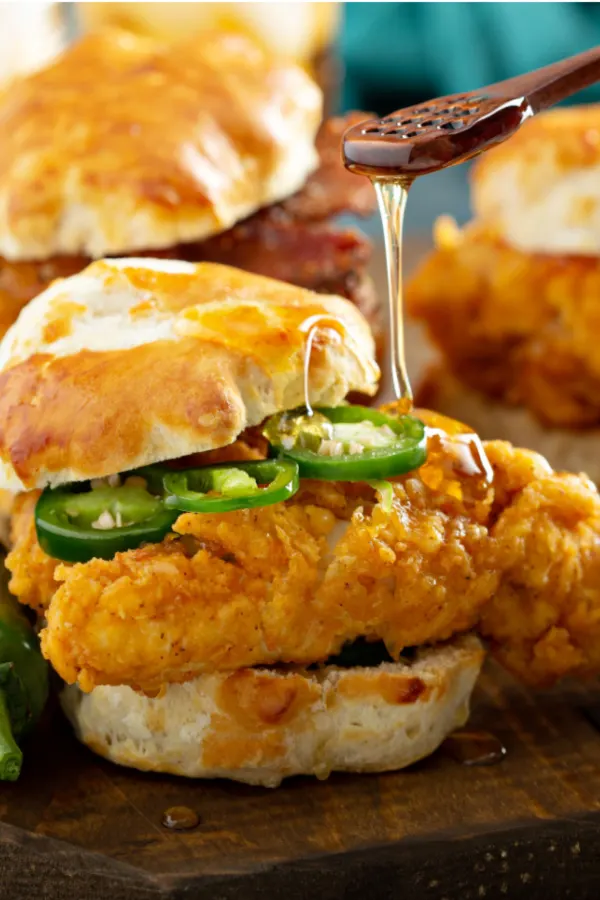 hot honey chicken biscuit