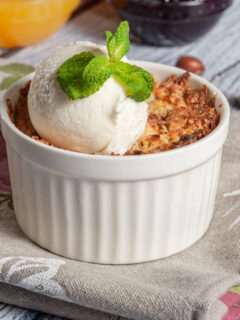 zucchini crisp for two