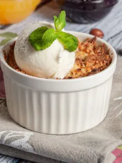 zucchini crisp for two