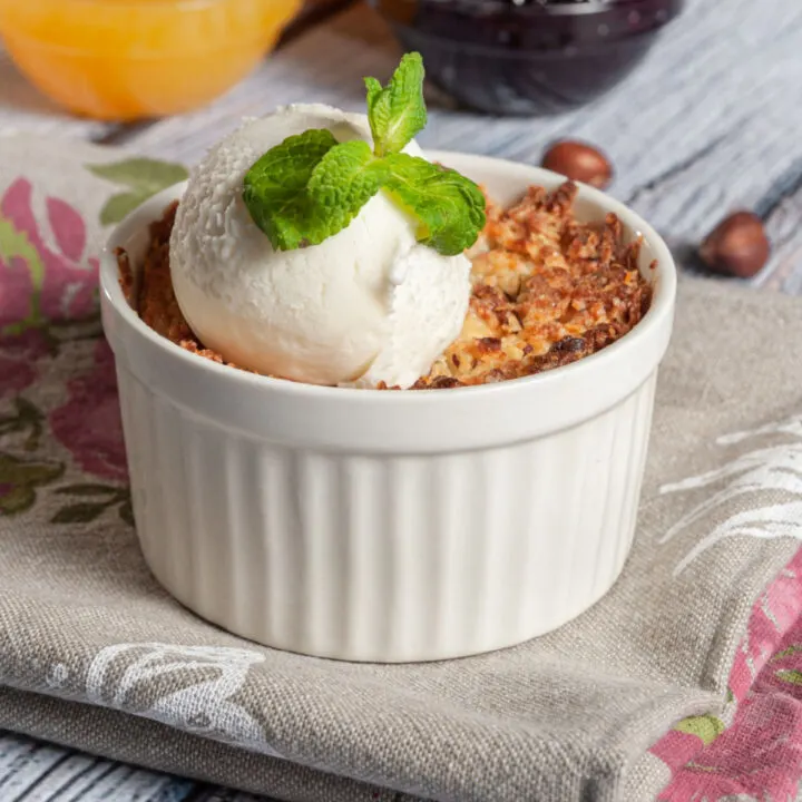 zucchini crisp for two
