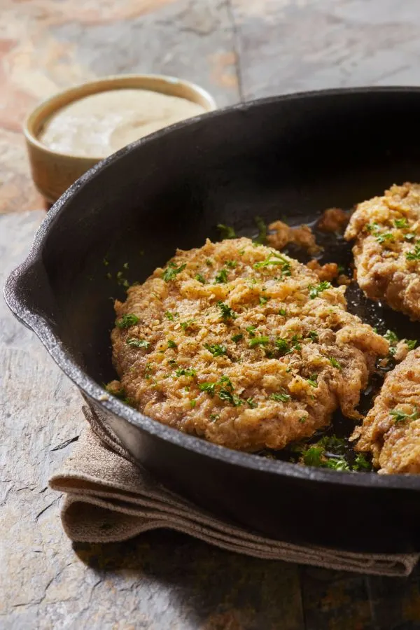 pan fried steaks