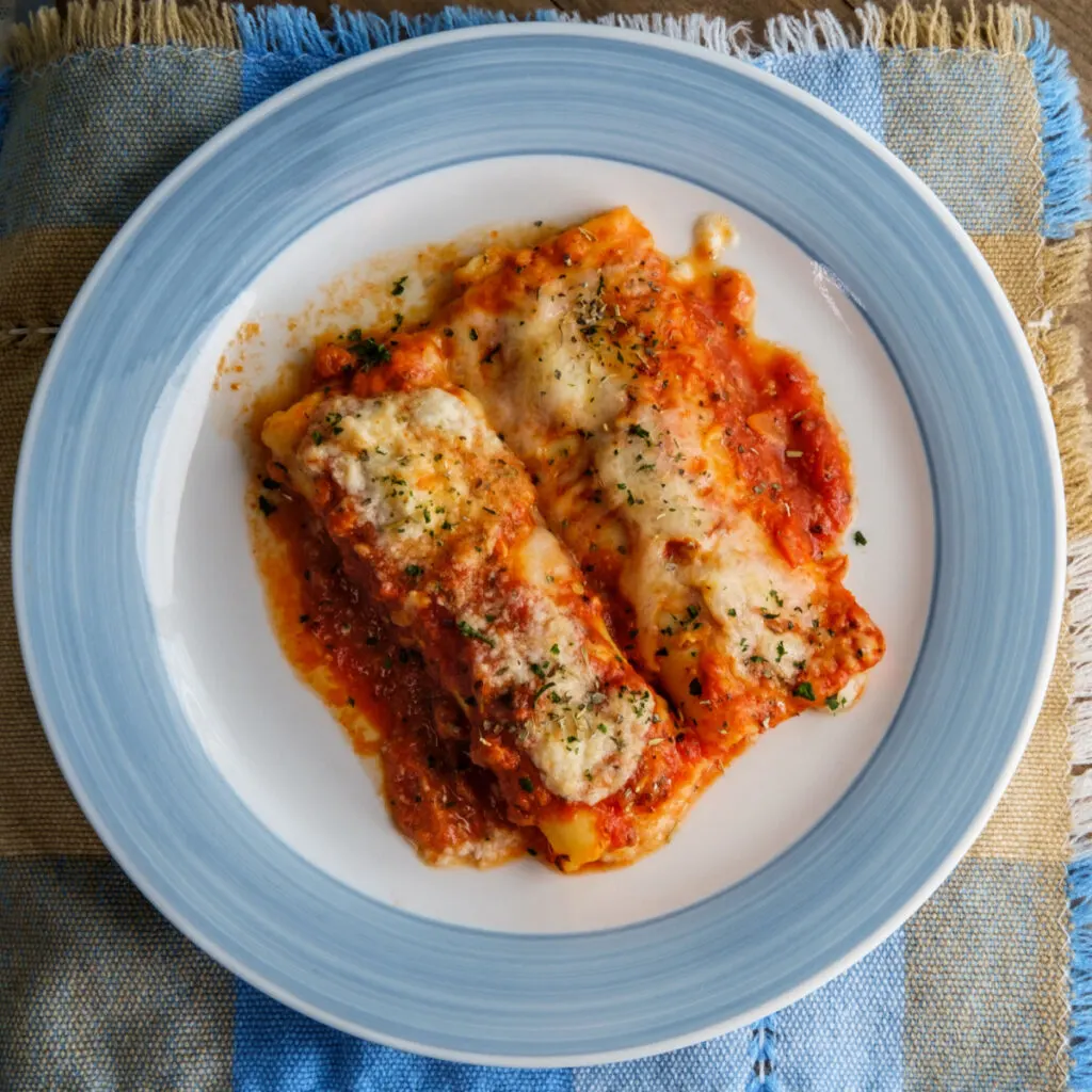 beef and cheese manicotti