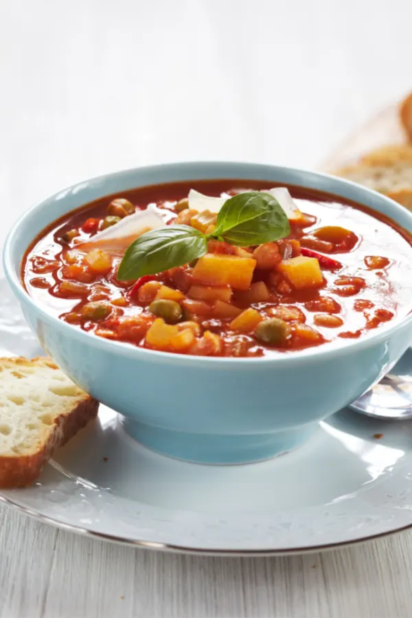 bread with soup