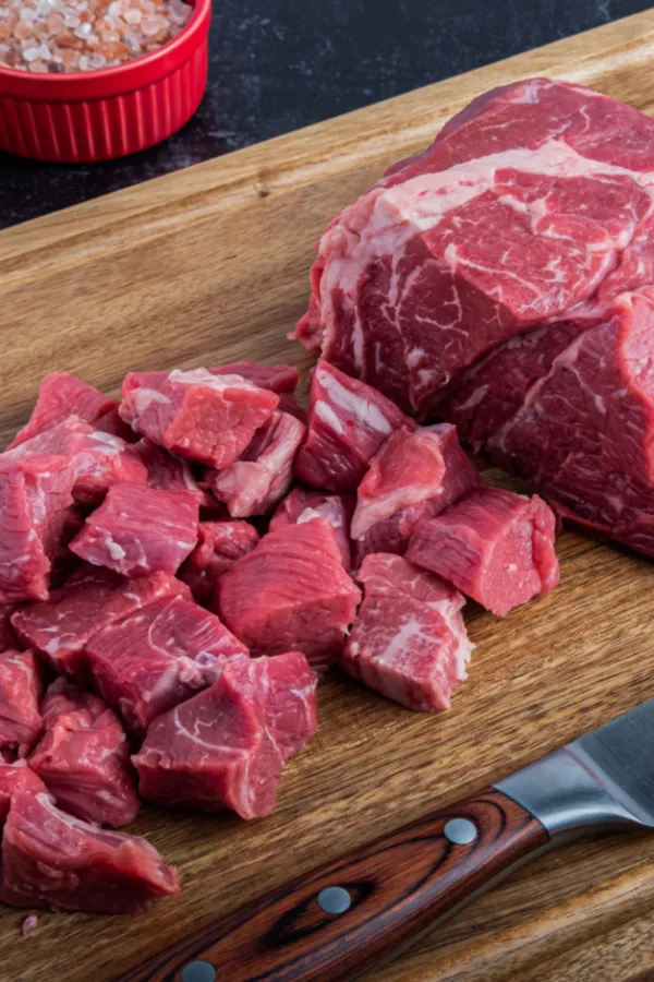 chuck roast cut in cubes
