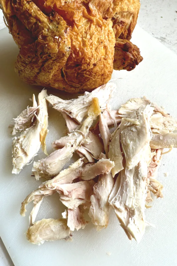 leftover rotisserie chicken for chicken and wild rice soup