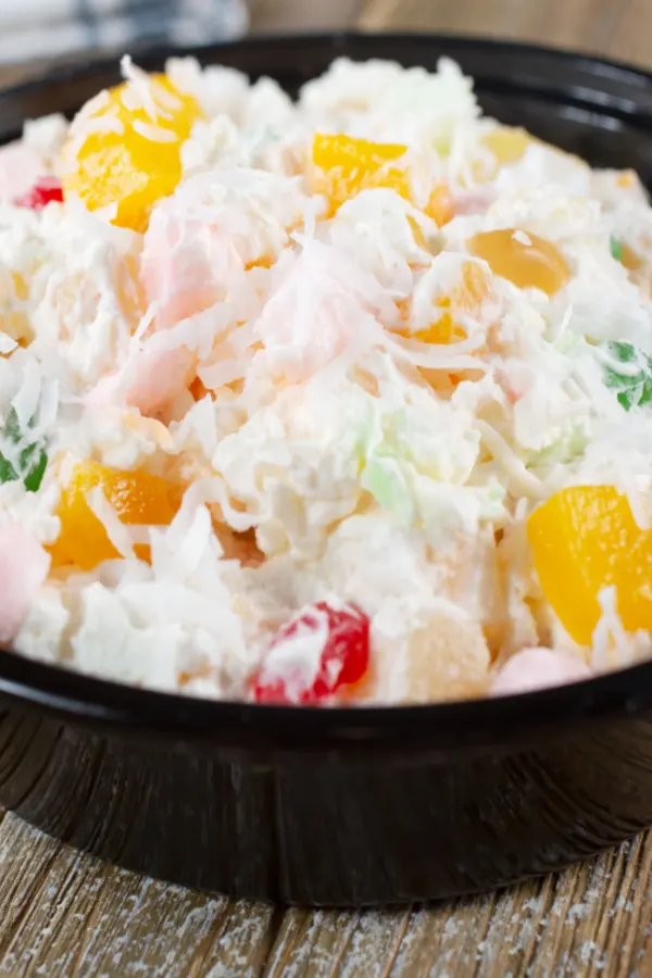 ambrosia salad in bowl