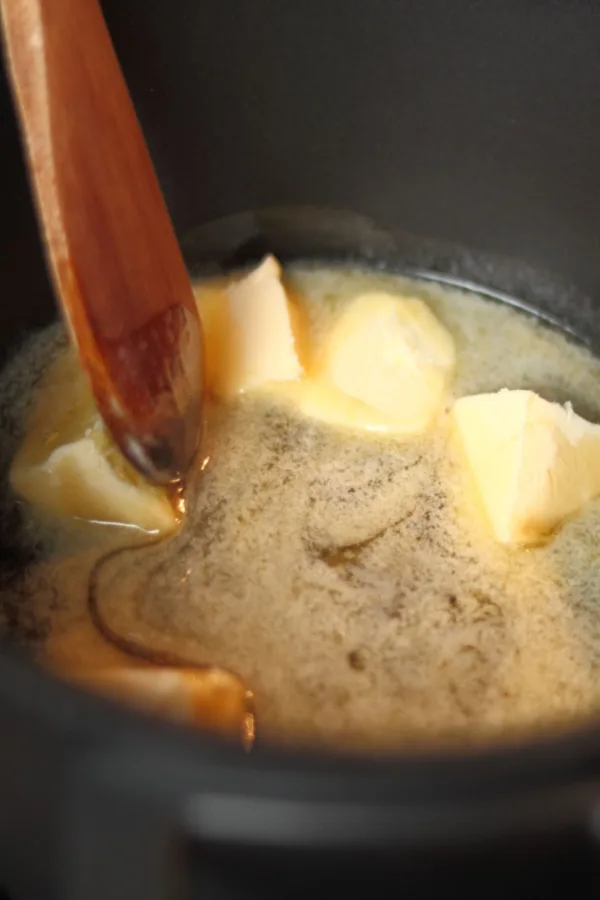 melting butter

