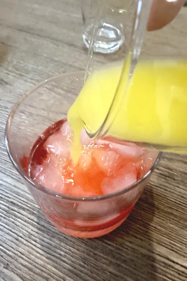 layered Christmas punch 