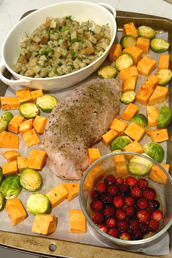 sheet pan thanksgiving dinner