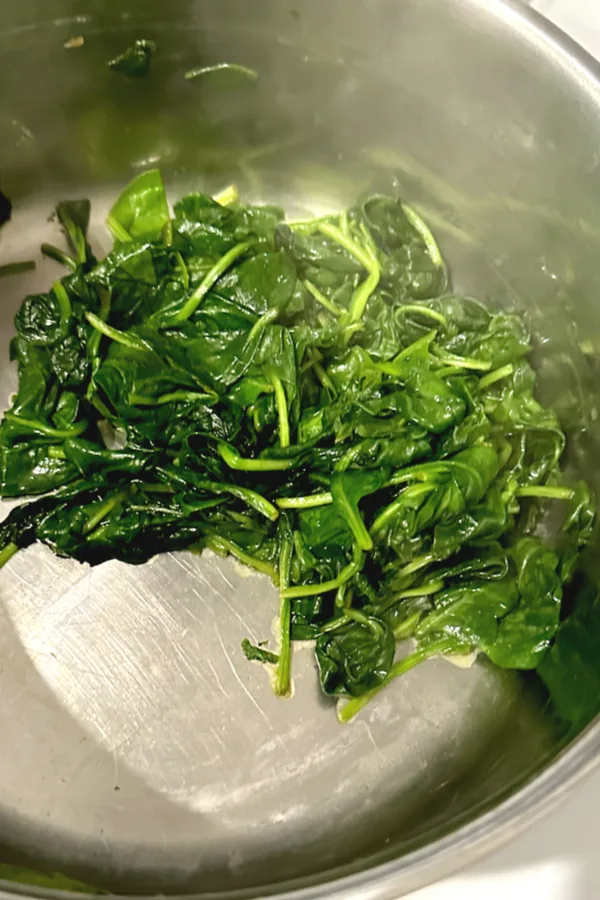 wilted spinach 
