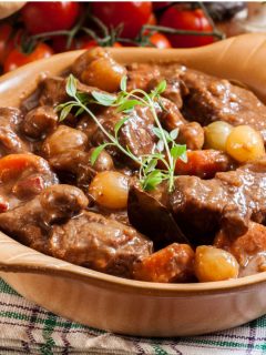 beef burgundy for two