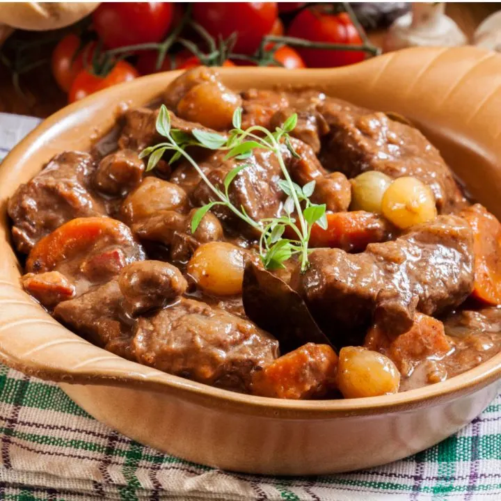 beef burgundy for two