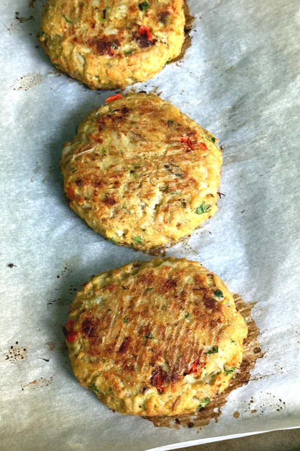 browned crab cakes
