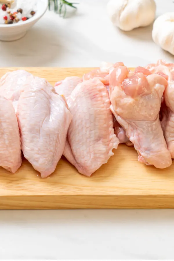 raw chicken flats and drums