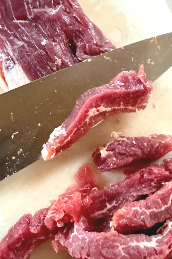 sliced flank steak