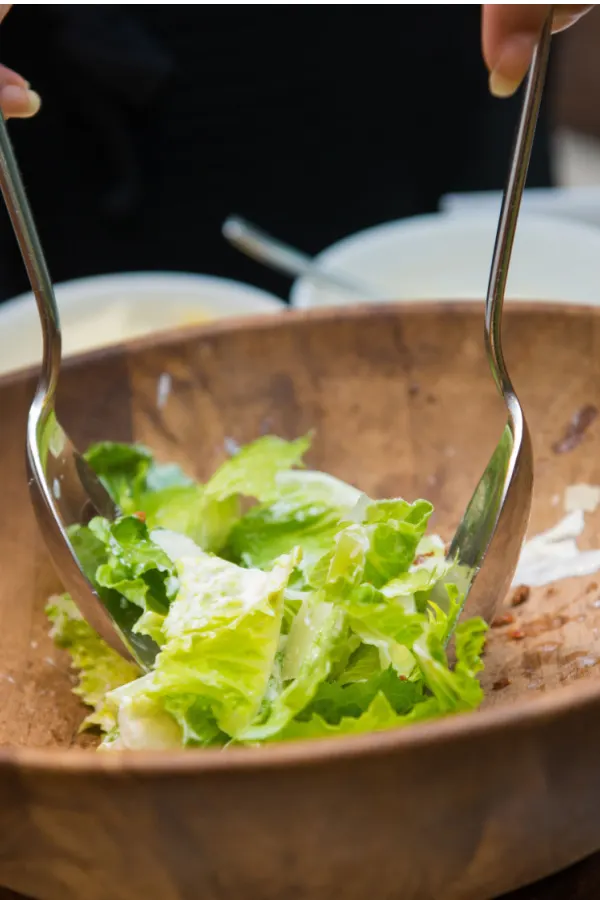 tossing salad 