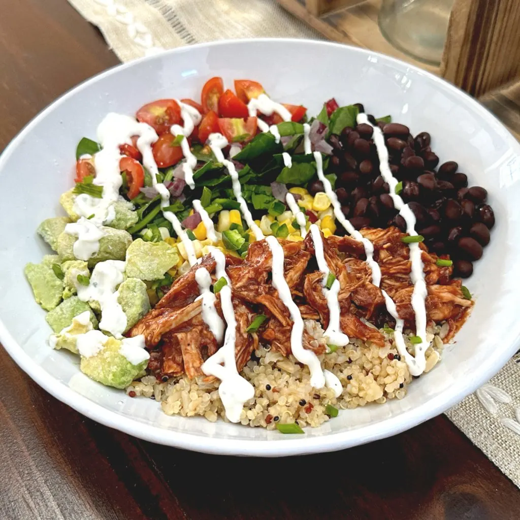 barbecue ranch chicken bowl
