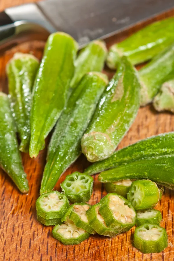 frozen okra