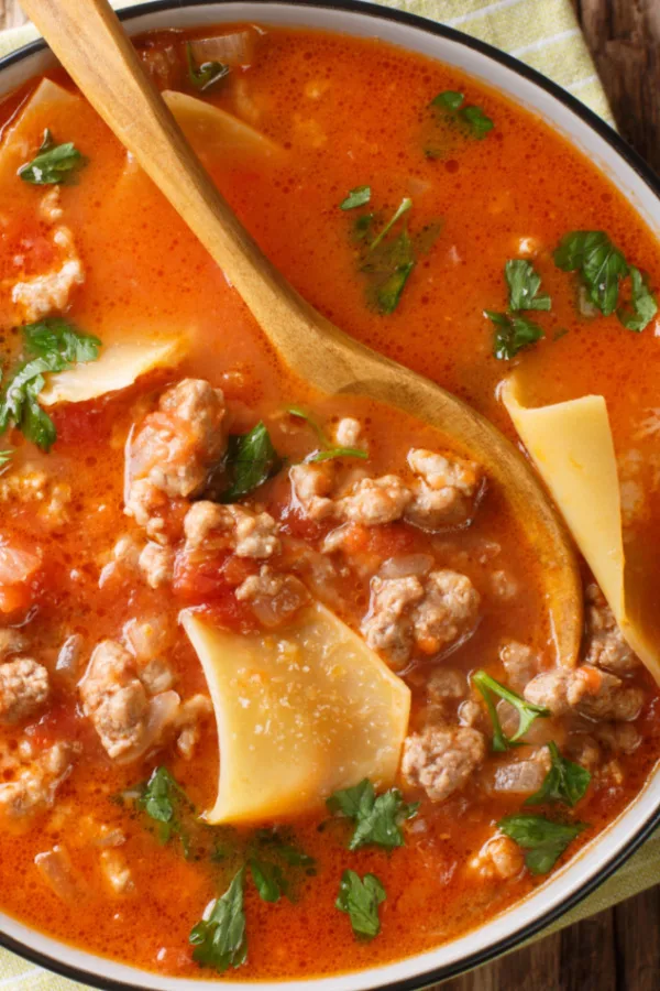 ground sausage soup