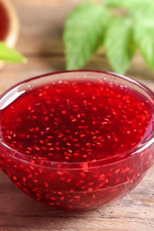 raspberry topping