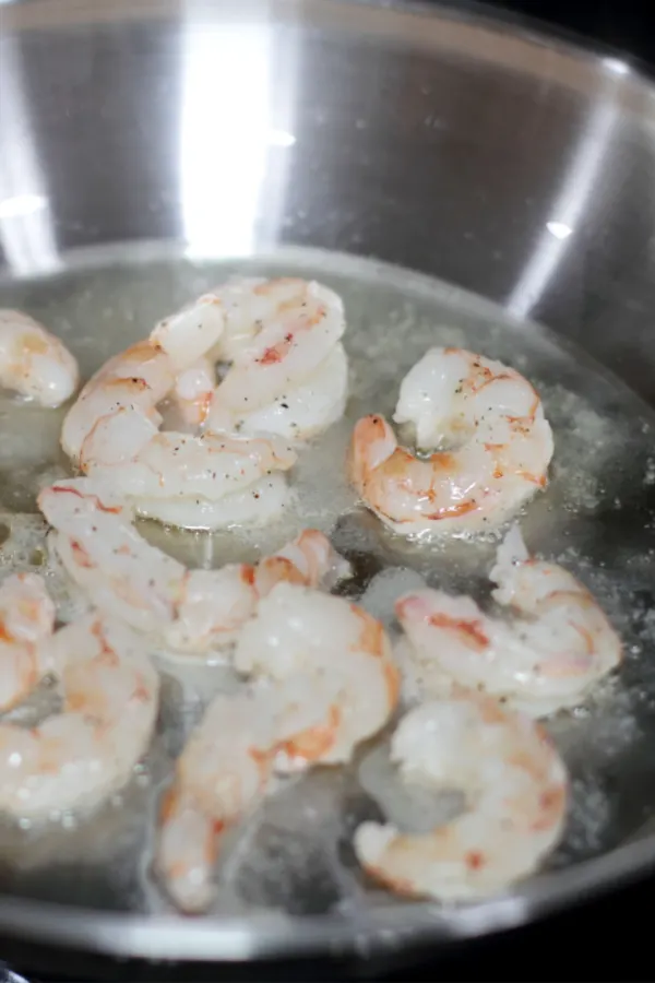 saute shrimp