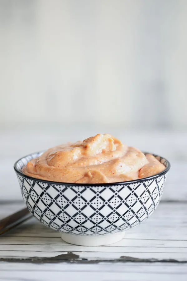 yum yum sauce in a bowl