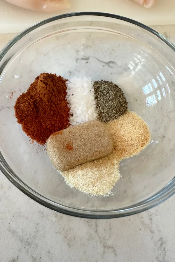 chicken seasonings in bowl