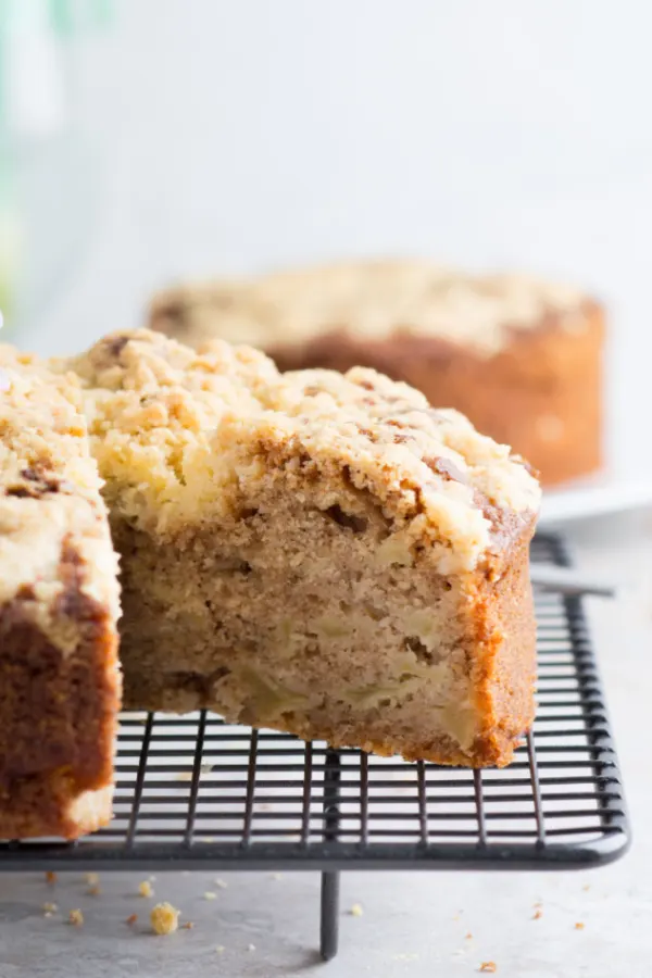 slice of Irish apple cake