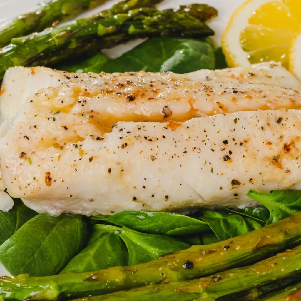 oven baked cod with asparagus
