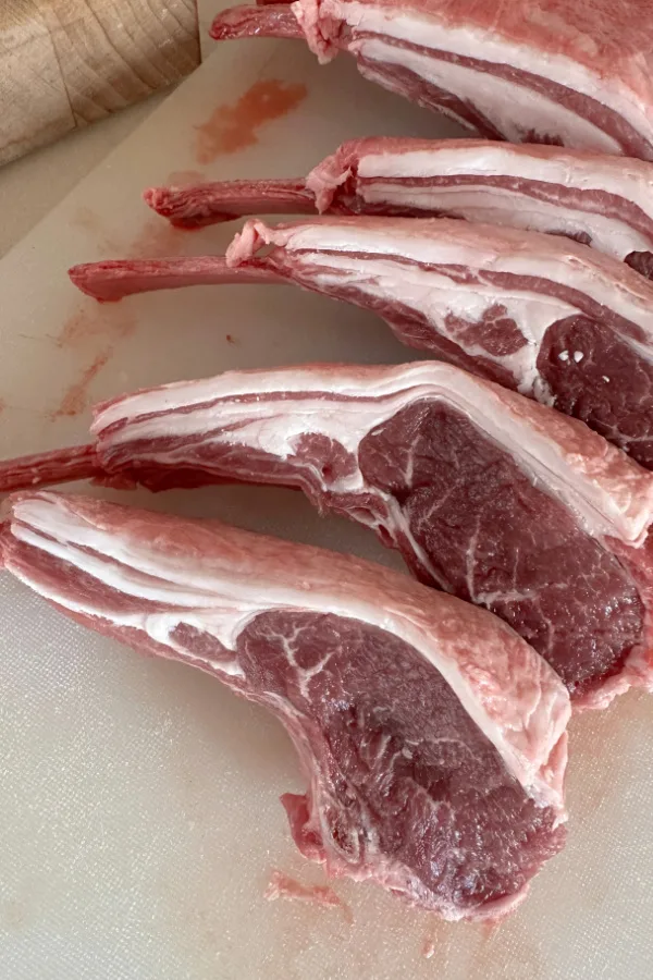 raw lamb chops