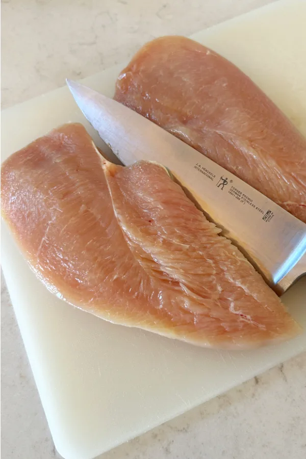 split chicken breast