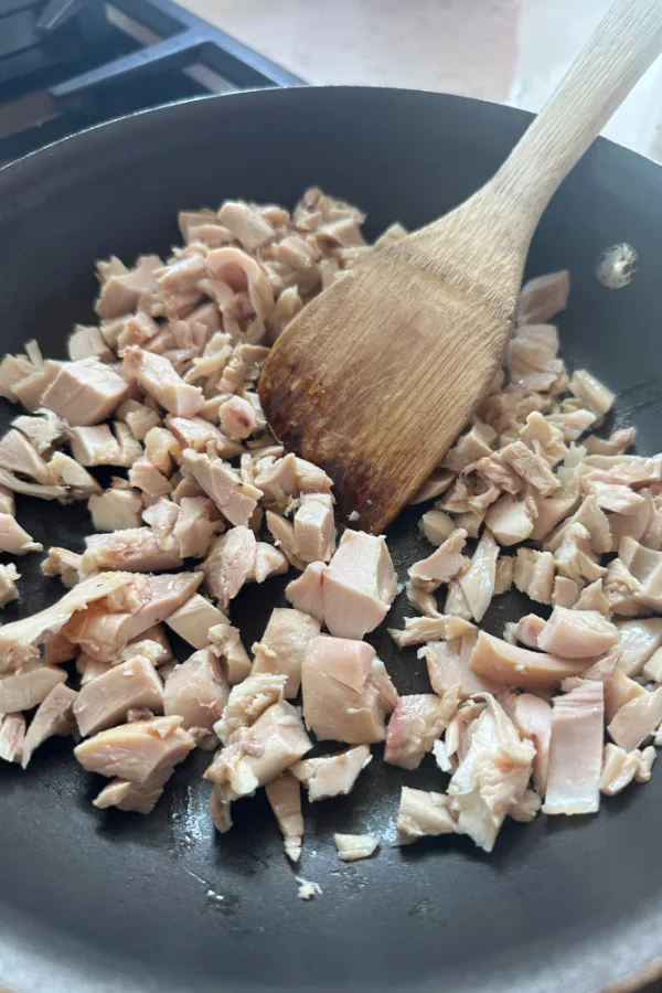 browning leftover rotisserie chicken