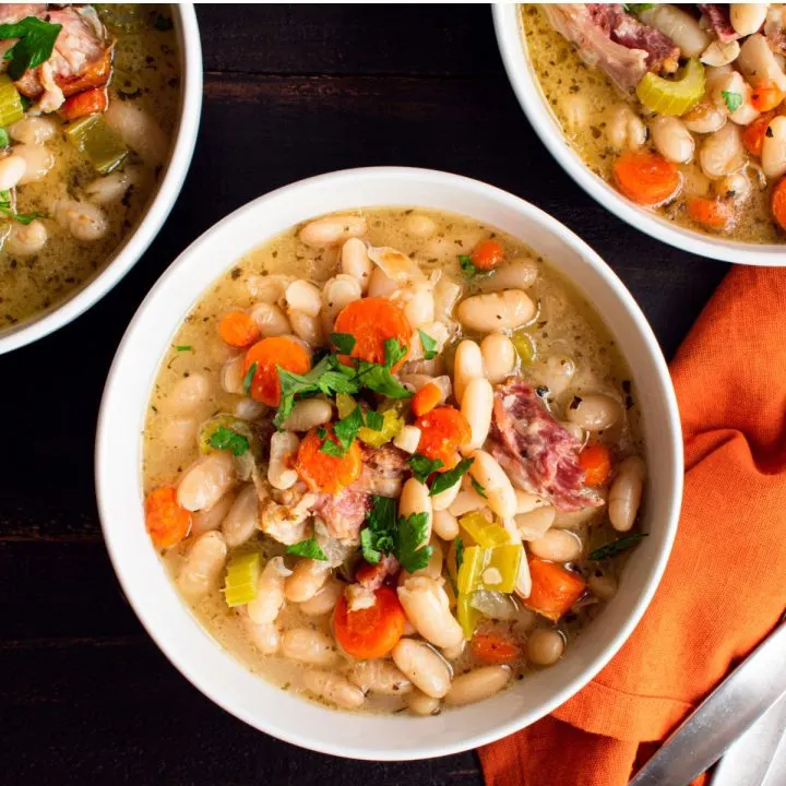 leftover ham and bean soup