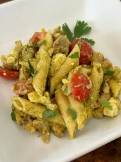 pesto chicken pasta salad