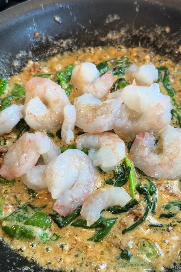 shrimp in skillet