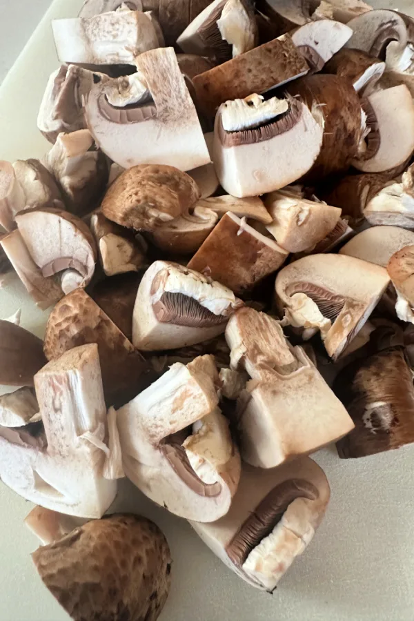 baby bella mushrooms chopped