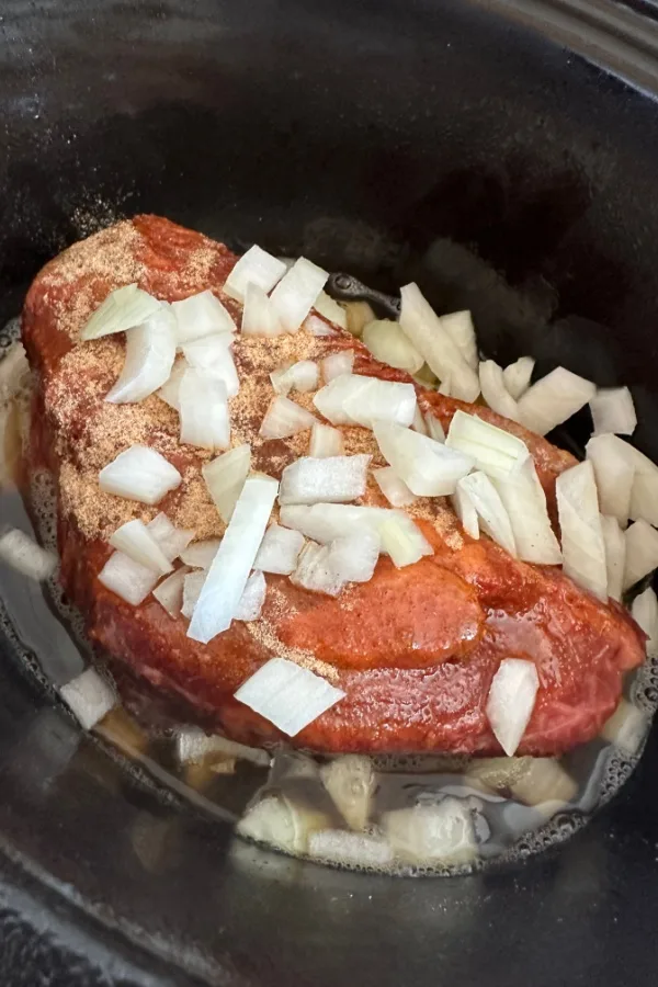 chuck roast and onion