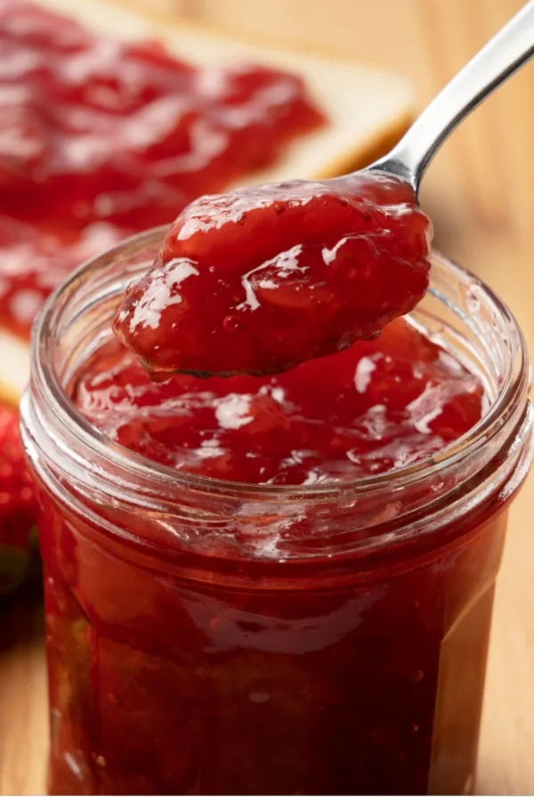 spoon of jam