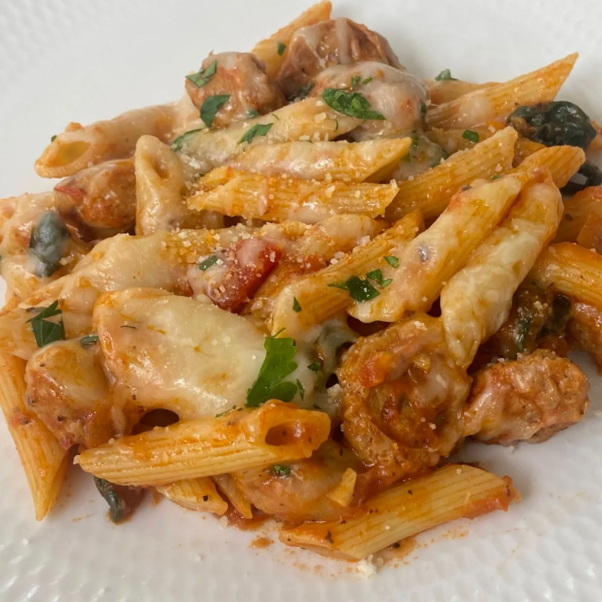 chicken sausage penne pasta
