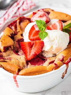 strawberry cobbler