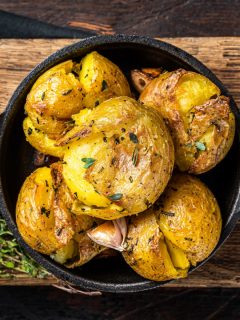 grilled smashed potatoes