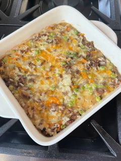 cheesy ranch ground beef casserole