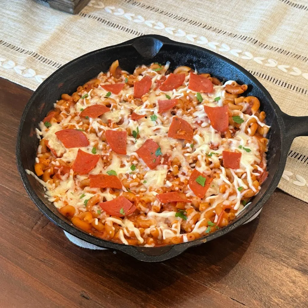 pizza pasta skillet 