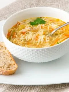 small batch chicken noodle soup